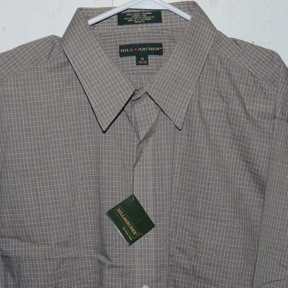 Hill Archer button down mens shirt size 18 J725 - Picture 1 of 4